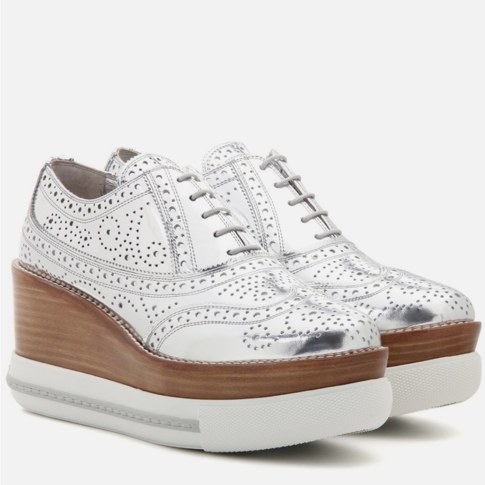 Host pick - Miu Miu Silver Platform Shoes - Picture 13 of 16
